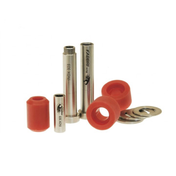 KIT SILENT BLOCK ROSSO "FABBRI RACING" (ATTACCO MOTORE + SOSPENSIONE POSTERIORE) VESPA SMALL FRAME  FABBRI RACING - 2