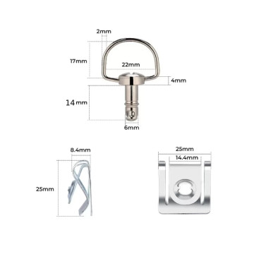 Sgancio rapido per carene lunghezza 14mm  AVO - 2