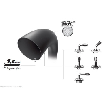 Camera d'Aria Michelin 10B4 3.00 / 3.50-10 con Valvola 90° per Vespa Ape  MICHELIN - 2