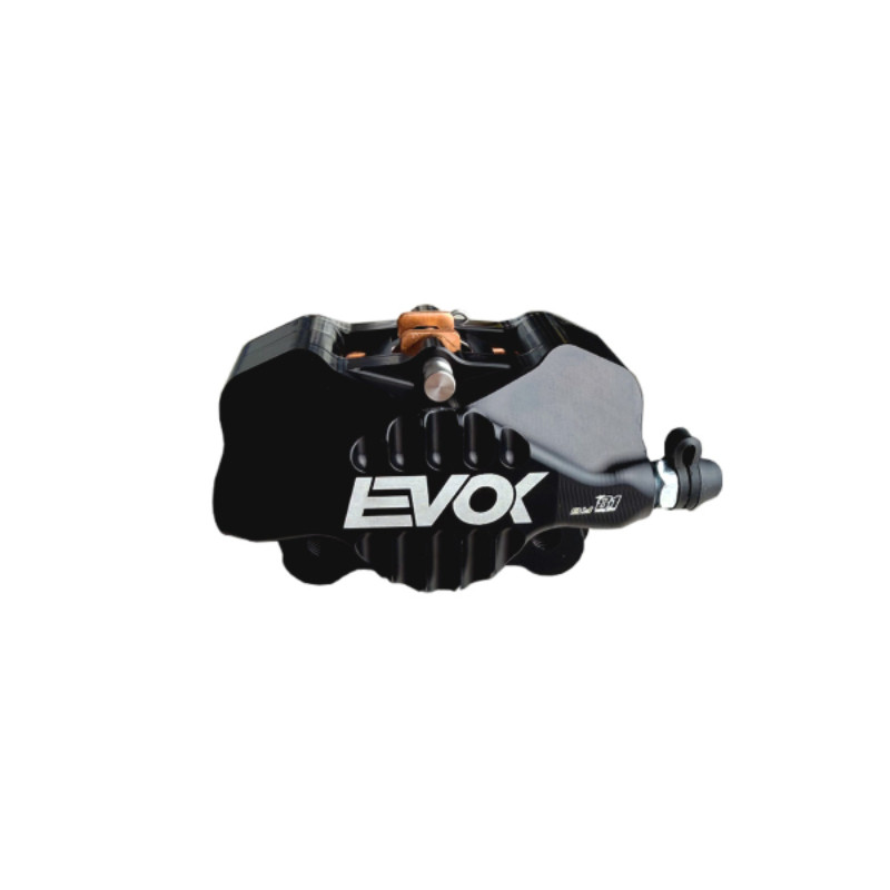 PINZA FRENO ANTERIORE EVOK IRON BRAKE P34 PER SUPPORTO TIPO VESPA PX - NERO RMS : 226110001  EVOK - 1