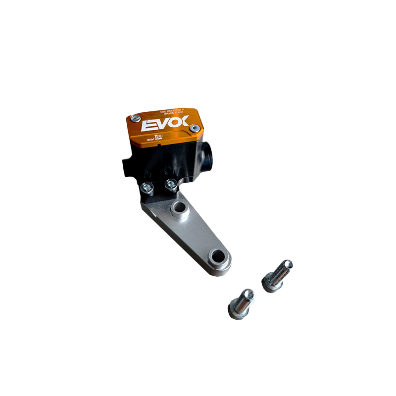POMPA FRENO IDRAULICA EVOK IRON BRAKE P11 PER VESPA PX - NERO E ARANCIONE RMS : 226000009  EVOK - 3