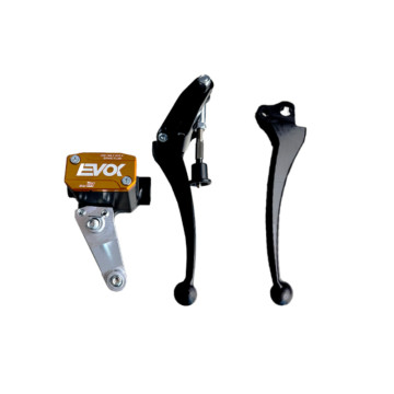 POMPA FRENO IDRAULICA EVOK IRON BRAKE P11 PER VESPA ET3 - NERO E ARANCIONE RMS : 226000006  EVOK - 2