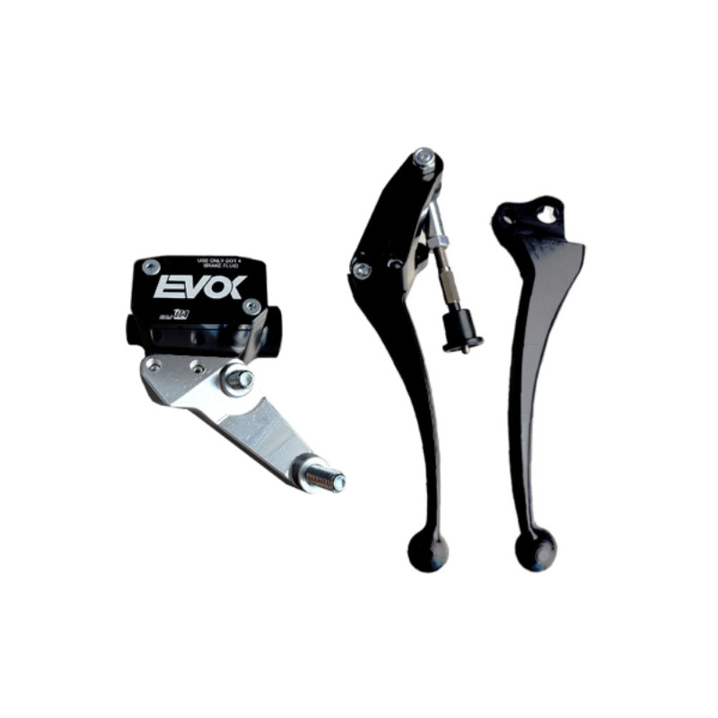 EVOK IRON BRAKE P11 HYDRAULIC BRAKE PUMP FOR VESPA 50 SPECIAL - BLACK RMS: 226000001  EVOK - 1