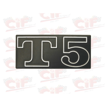 TARGHETTA "T5" per cofano laterale VESPA 125 T5 CIF : 10000  CIF - 1