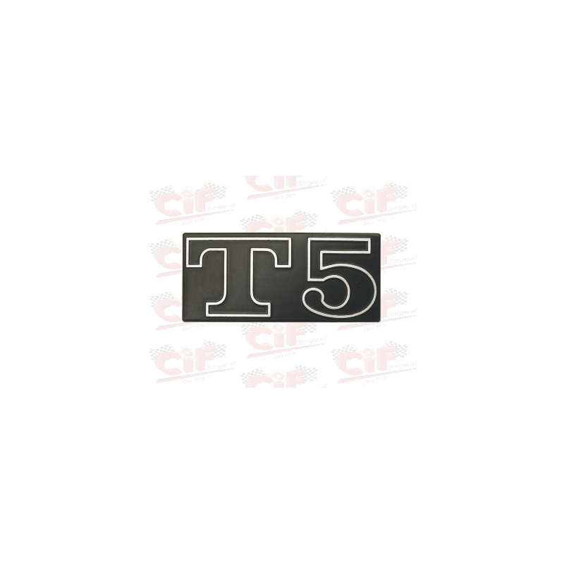TARGHETTA "T5" per cofano laterale VESPA 125 T5 CIF : 10000  CIF - 1