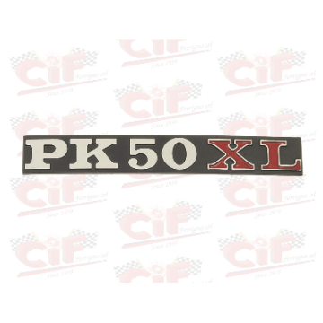 TARGHETTA "PK 50 XL" per cofano laterale VESPA CIF : 10018  CIF - 1