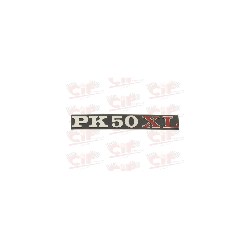 TARGHETTA "PK 50 XL" per cofano laterale VESPA CIF : 10018  CIF - 1