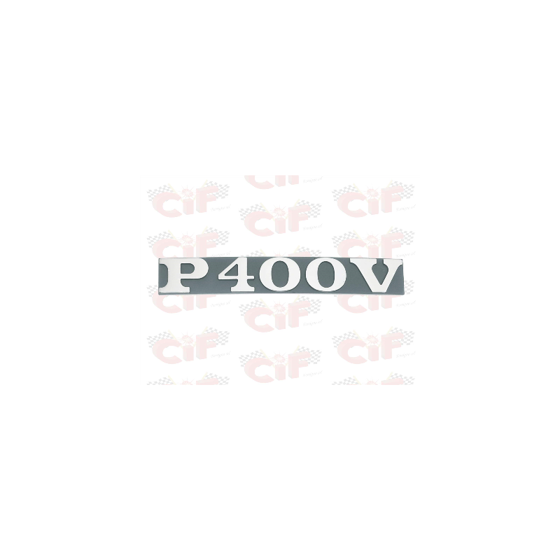 TARGHETTA "P 400 V" PER APE CIF : 6114  CIF - 1