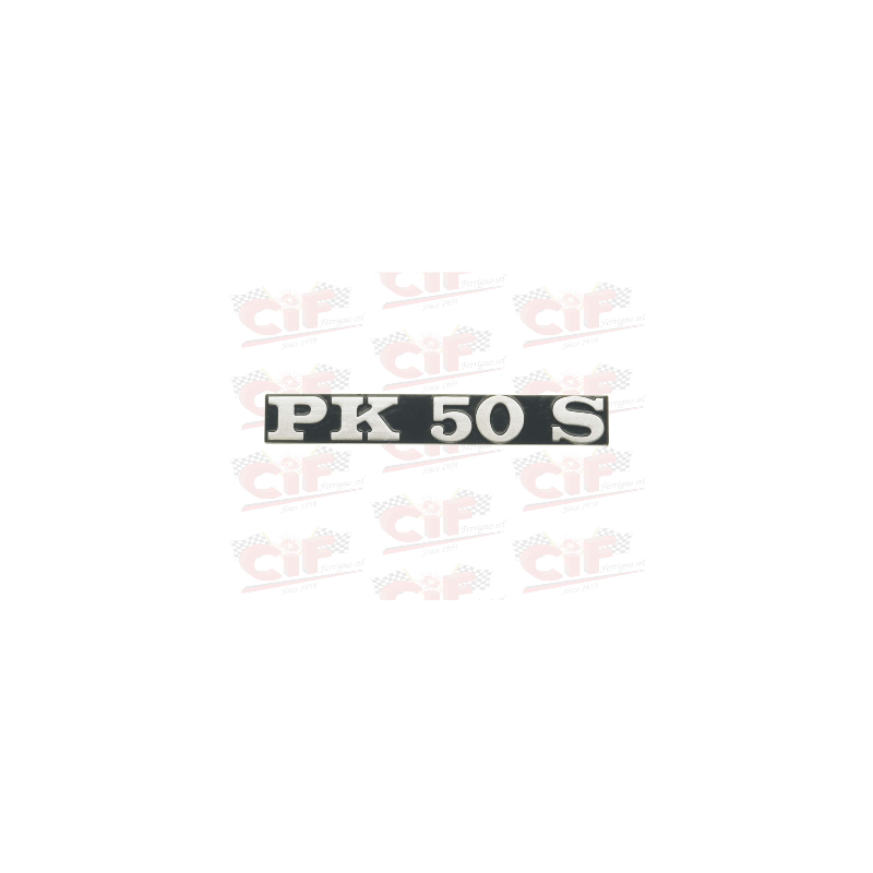 TARGHETTA "PK 50 S" per cofano laterale - VESPA CIF : 6105  CIF - 1