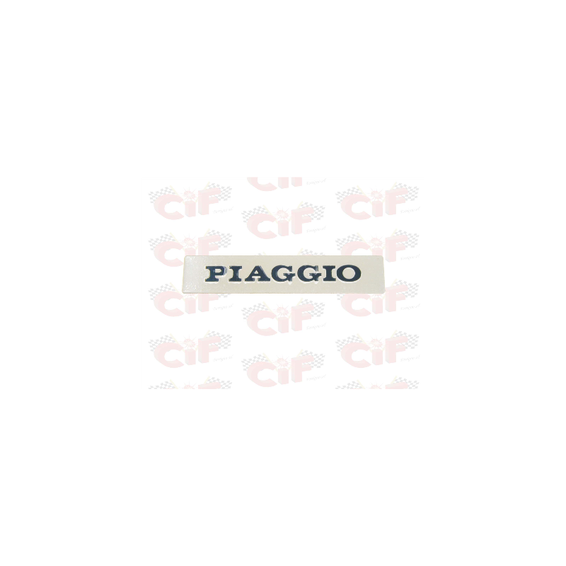 TARGHETTA "PIAGGIO" ADESIVA per mascherina frontale - VESPA PK CIF : 6102  CIF - 1