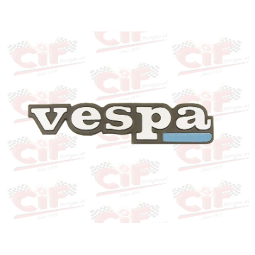 TARGHETTA "VESPA" per scudo anteriore VESPA PK-PK AUTOMATICA-PK 80S CIF : 6101-A  CIF - 1