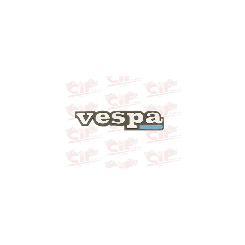 TARGHETTA "VESPA" per scudo anteriore VESPA PK-PK AUTOMATICA-PK 80S CIF : 6101-A  CIF - 1