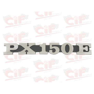 TARGHETTA "PX 150 E" - per cofano laterale - VESPA CIF : 5770-A  CIF - 1