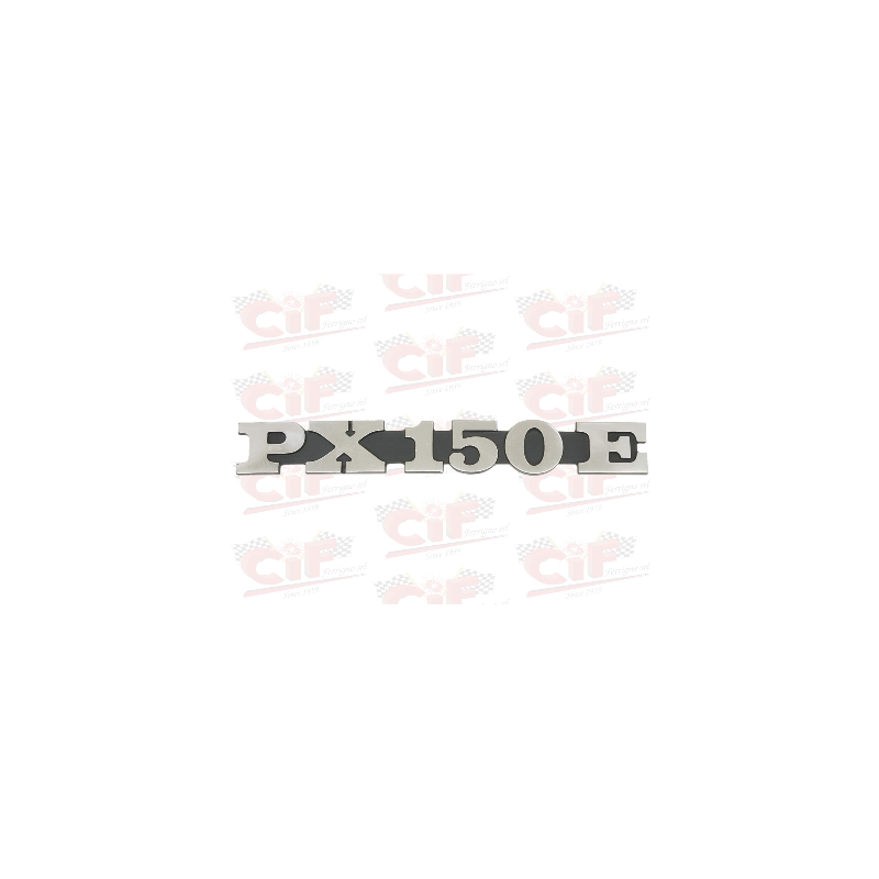 TARGHETTA "PX 150 E" - per cofano laterale - VESPA CIF : 5770-A  CIF - 1
