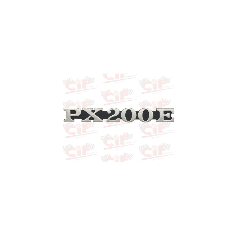 TARGHETTA "PX 200 E" - per cofano laterale - VESPA CIF : 5769-A  CIF - 1