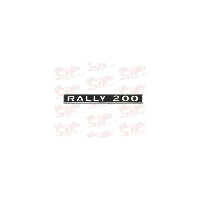 TARGHETTA "RALLY 200" - POSTERIORE - VESPA CIF : 5767  CIF - 1