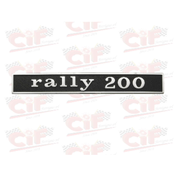 TARGHETTA "RALLY 200" - POSTERIORE - VESPA CIF : 5766  CIF - 1