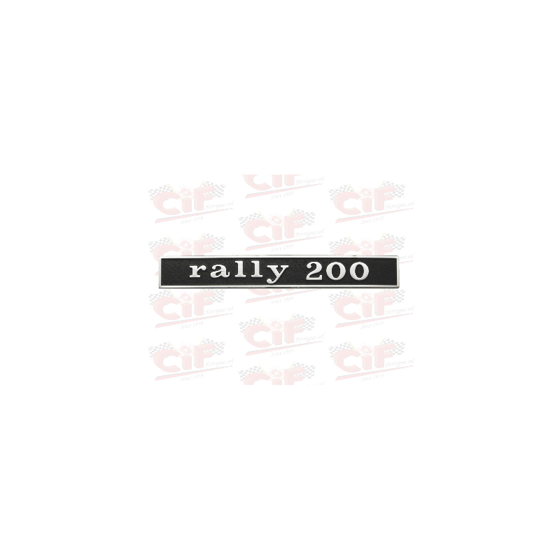 TARGHETTA "RALLY 200" - POSTERIORE - VESPA CIF : 5766  CIF - 1