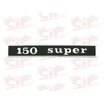 TARGHETTA "150 SUPER" - POSTERIORE - VESPA CIF : 5765  CIF - 1