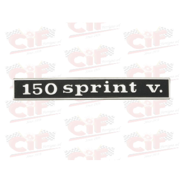 TARGHETTA "150 SPRINT.V." - POSTERIORE - VESPA CIF : 5764  CIF - 1
