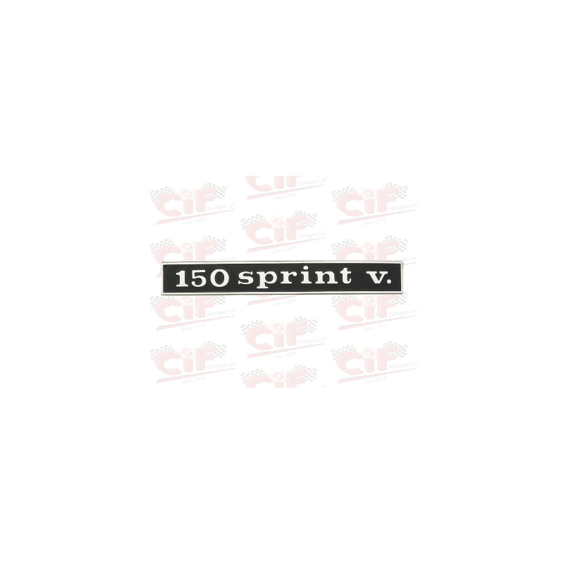 TARGHETTA "150 SPRINT.V." - POSTERIORE - VESPA CIF : 5764  CIF - 1