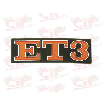 TARGHETTA "ET3" - POSTERIORE - VESPA CIF : 5762  CIF - 1