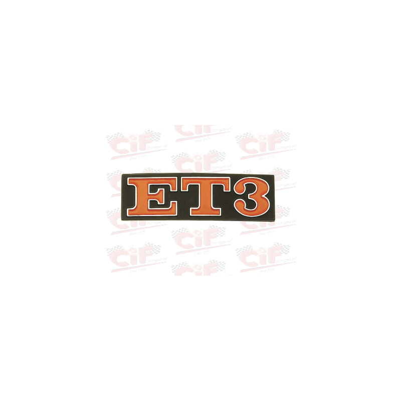TARGHETTA "ET3" - POSTERIORE - VESPA CIF : 5762  CIF - 1