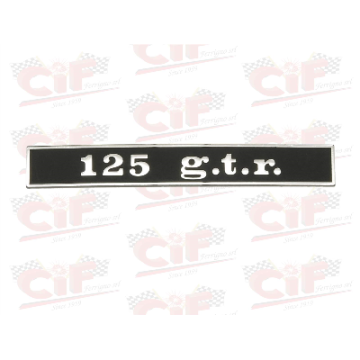 TARGHETTA "125 G.T.R." - POSTERIORE - VESPA CIF : 5760  CIF - 1