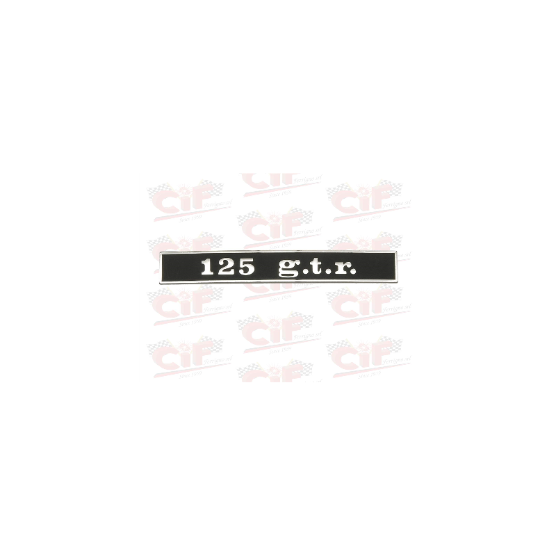 TARGHETTA "125 G.T.R." - POSTERIORE - VESPA CIF : 5760  CIF - 1