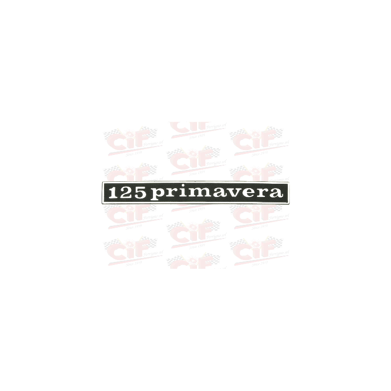 TARGHETTA "125 PRIMAVERA" - POSTERIORE - VESPA CIF : 5757  CIF - 1