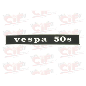 TARGHETTA "VESPA 50 S" - POSTERIORE - VESPA CIF : 5755  CIF - 1
