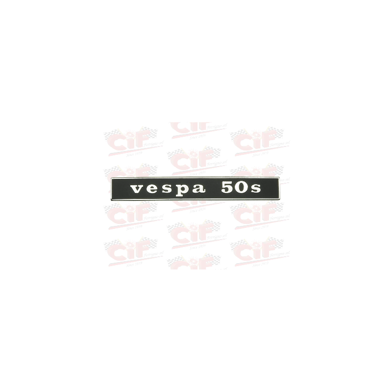 TARGHETTA "VESPA 50 S" - POSTERIORE - VESPA CIF : 5755  CIF - 1