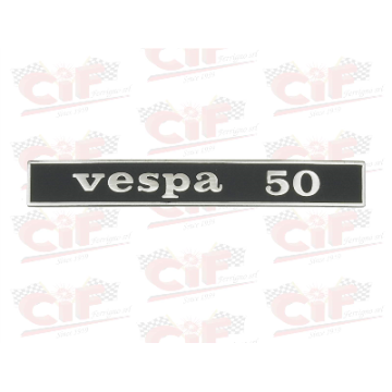 TARGHETTA "VESPA 50" - POSTERIORE - VESPA CIF : 5754  CIF - 1
