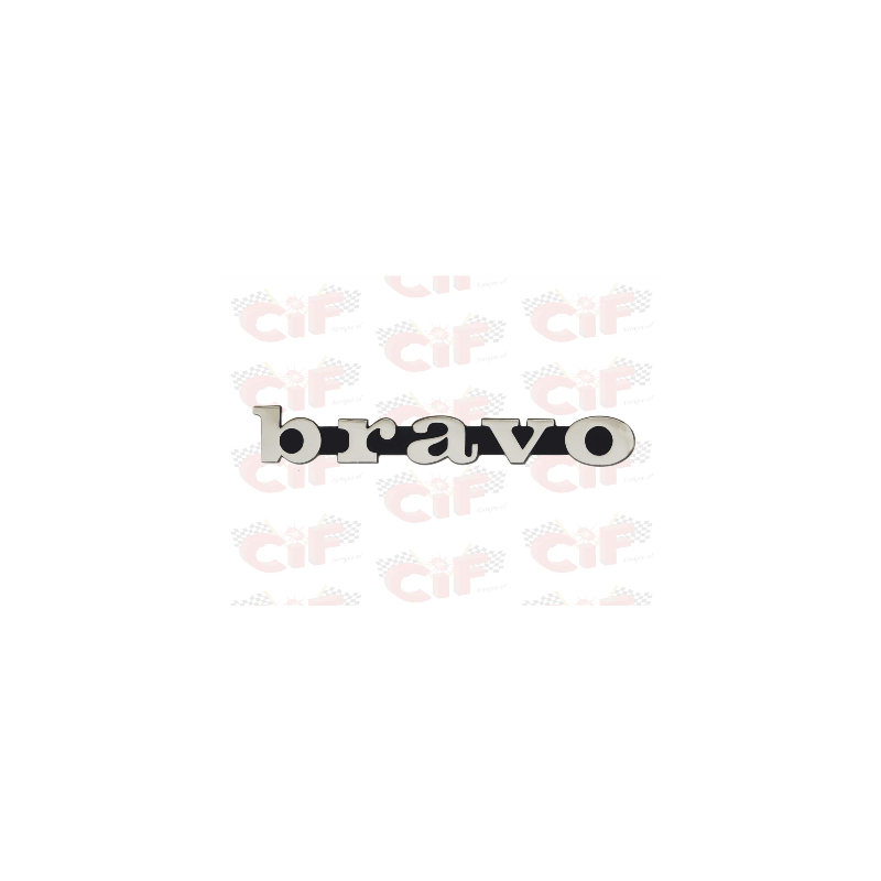 TARGHETTA "BRAVO" per fiancatine laterali CIF : 5752  CIF - 1