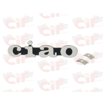 TARGHETTA "CIAO" COMPLETA DI MOLLE per fiancatine laterali CIF : 5751  CIF - 1